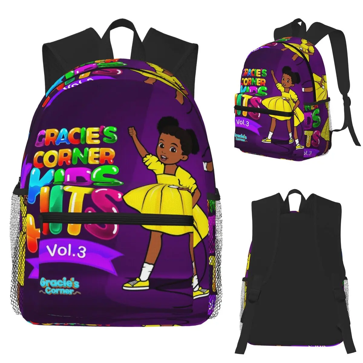 

Funny Gracies Corner Pupil Student Backpack School Bag Hiking Travel Daypack for Boys Girls Fashion Bookbag Shoulder Bags