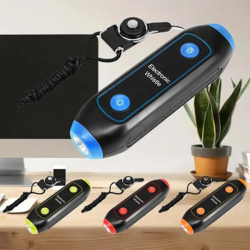 صافرة كهربائية مع مصباح يدوي متكامل، مثالية للحكام والمدربين الرياضيين وP.E. المعلمون #4