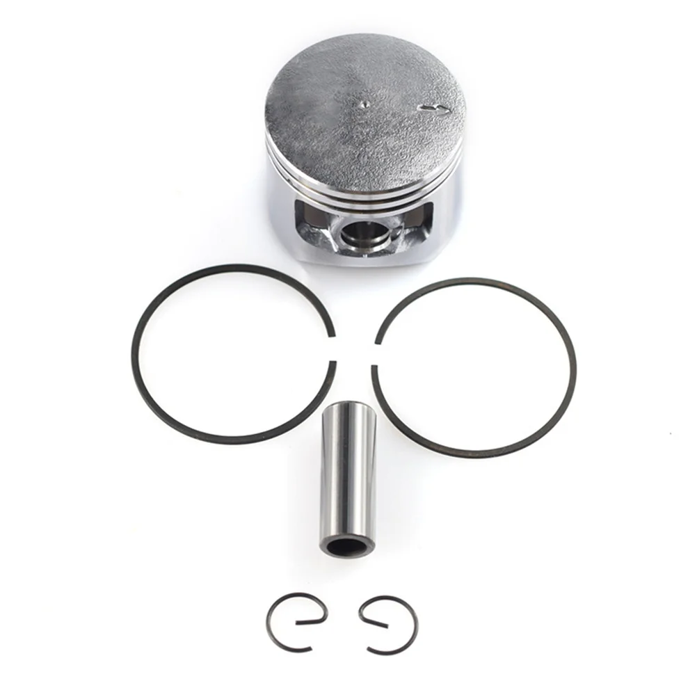 4Pcs Professional Chainsaw Piston Ring Pin Set Silver High Hardness Durable for 2 Stroke 5800 Type Chainsaw Piston Lawn Mower