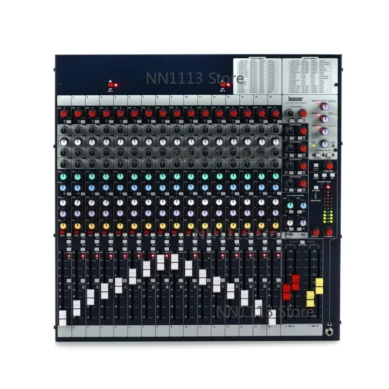 FX16ii Mixer with 32 Effects 3-band EQ with Swept Mix-band Two Sub-group Outputs Built-in 24 Bit Digital Effects Processor