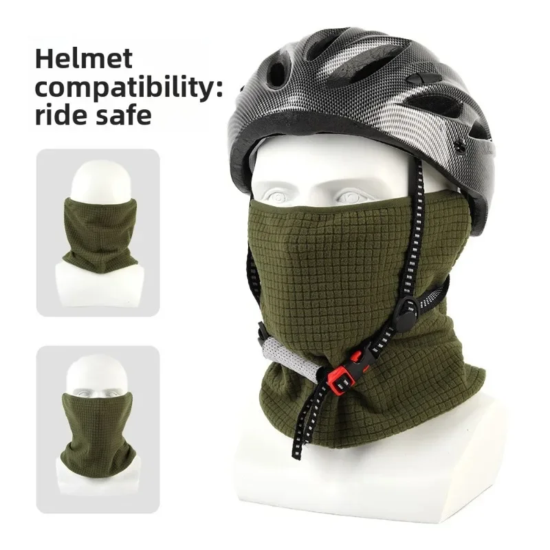 Men Women Autumn Winter Fleece Protective Face Mask Windproof Neck Warm Breathable Outdoor Riding Cold Protection