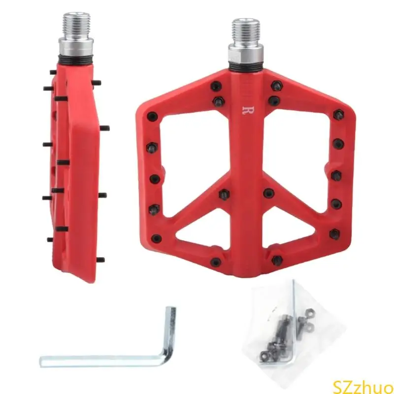 الدواسات العريضة للدراجات منصة محمولة محمل مسند مسند الغبار الدواسات