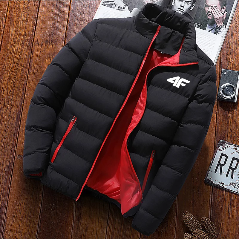 2023 New Winter Long Sleeve Cotton Coat Zipper Jacket Men\'s Cotton Coat