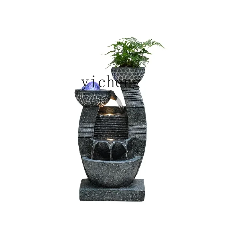 TQH simple modern running water ornament European circulating water home living room bedroom humidifier desktop decoration