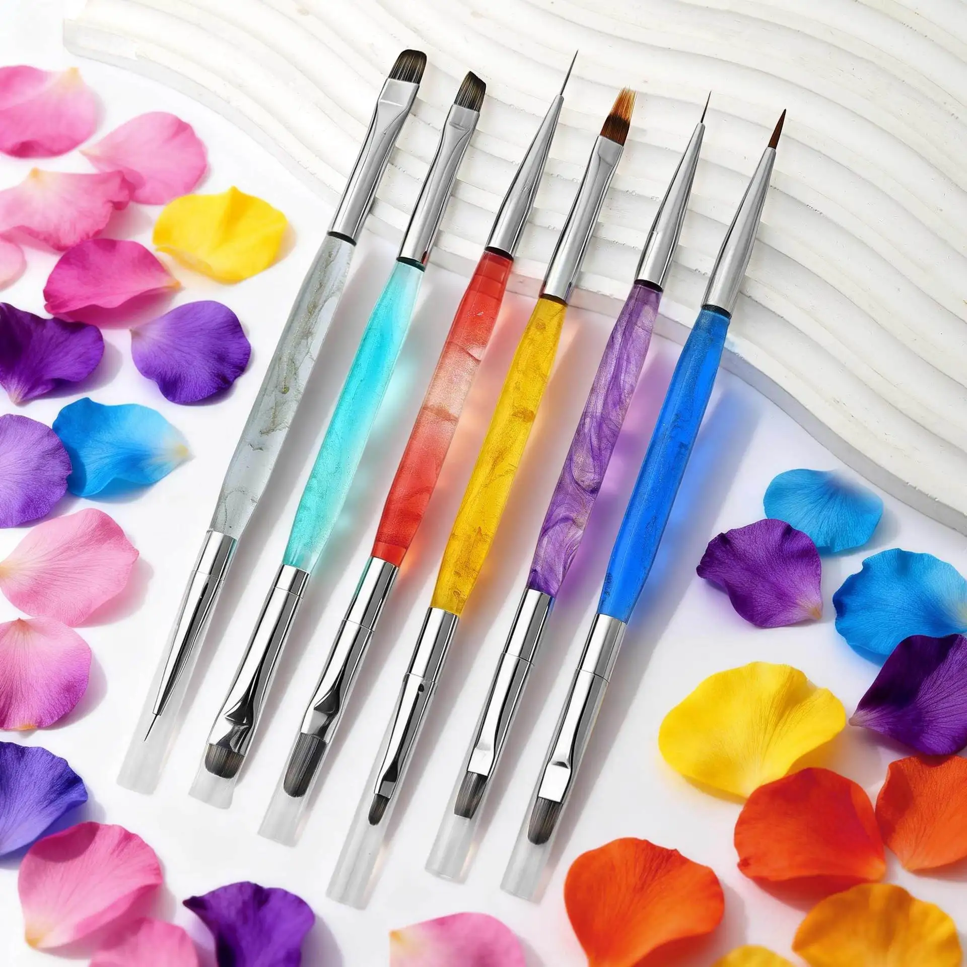 Nail Art Brush Set, 3/5/10Pcs Liner Drawing Pens, Professional Manicure Painting Kit for Salon & DIY Nail Decoration