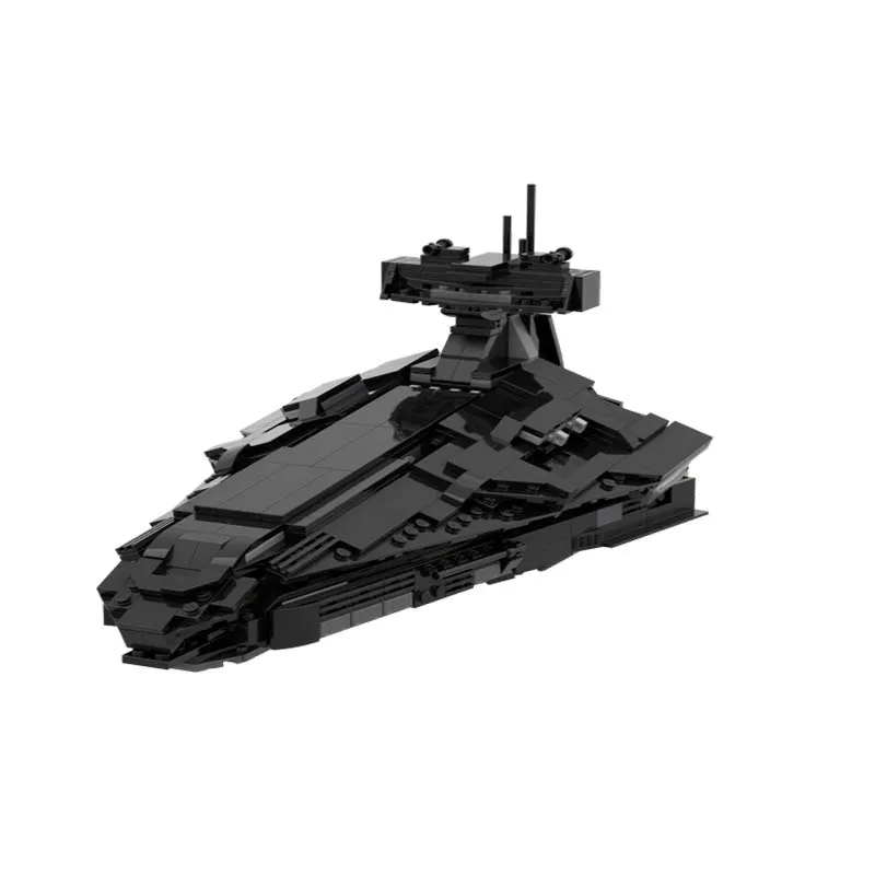 New 579Pcs Popular Space Technology Series Moc Dark Destroyer Model Custom Puzzle Diy Creative Ideas Kid Toy Birthday Gift