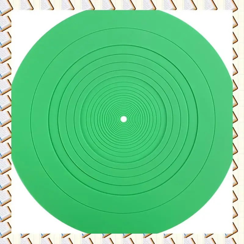 A14M 295 มม.ซิลิโคนแผ่นเสียง Anti-Vibration Slipmat บันทึกสําหรับ LP เครื่องเล่นบันทึกไวนิลเสียงอุปกรณ์เสริม E