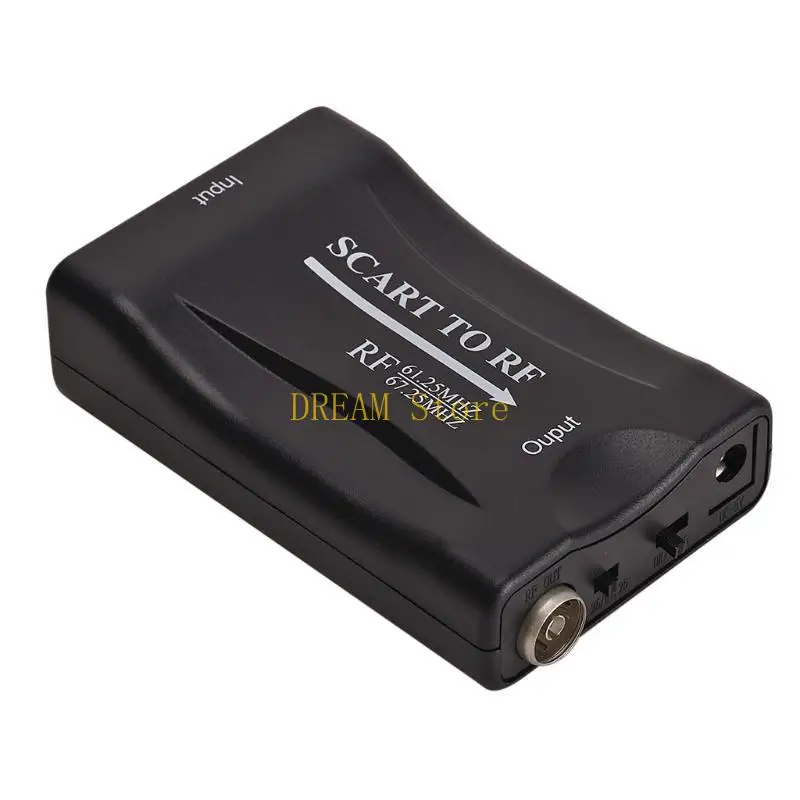 SCART To RF RF Output Video Converter RF67.25Mhz 61.25Mhz SCART Box To Old best sale