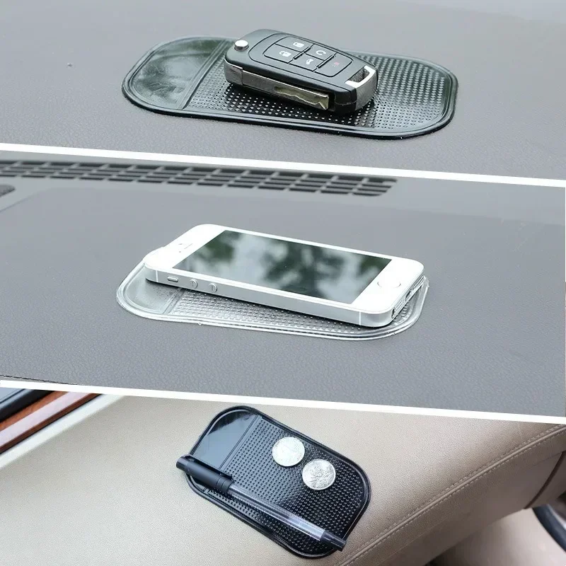 1/4PC Car Dashboard Anti Slip Sticky Mat Non-Slip Holder Phone Sunglasses Auto Non-Slip Sticky Gel Pad for GPS Holder