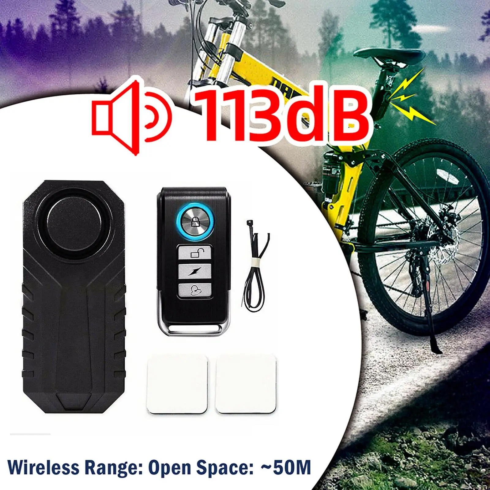 Remote Control Bike Alarm Waterproof Motorcycle Electric Bicycle Security Anti Lost Wireless Vibration Alarm For Bike