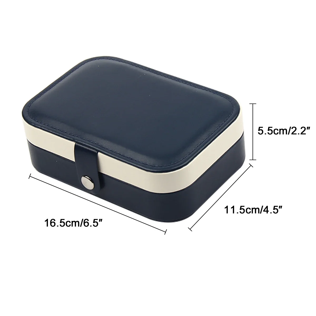 1Pcs Portable Jewelry Box Jewelry Organizer Display Travel Jewelry Case Boxes Waterproof Leather Storage Zipper Jewelers