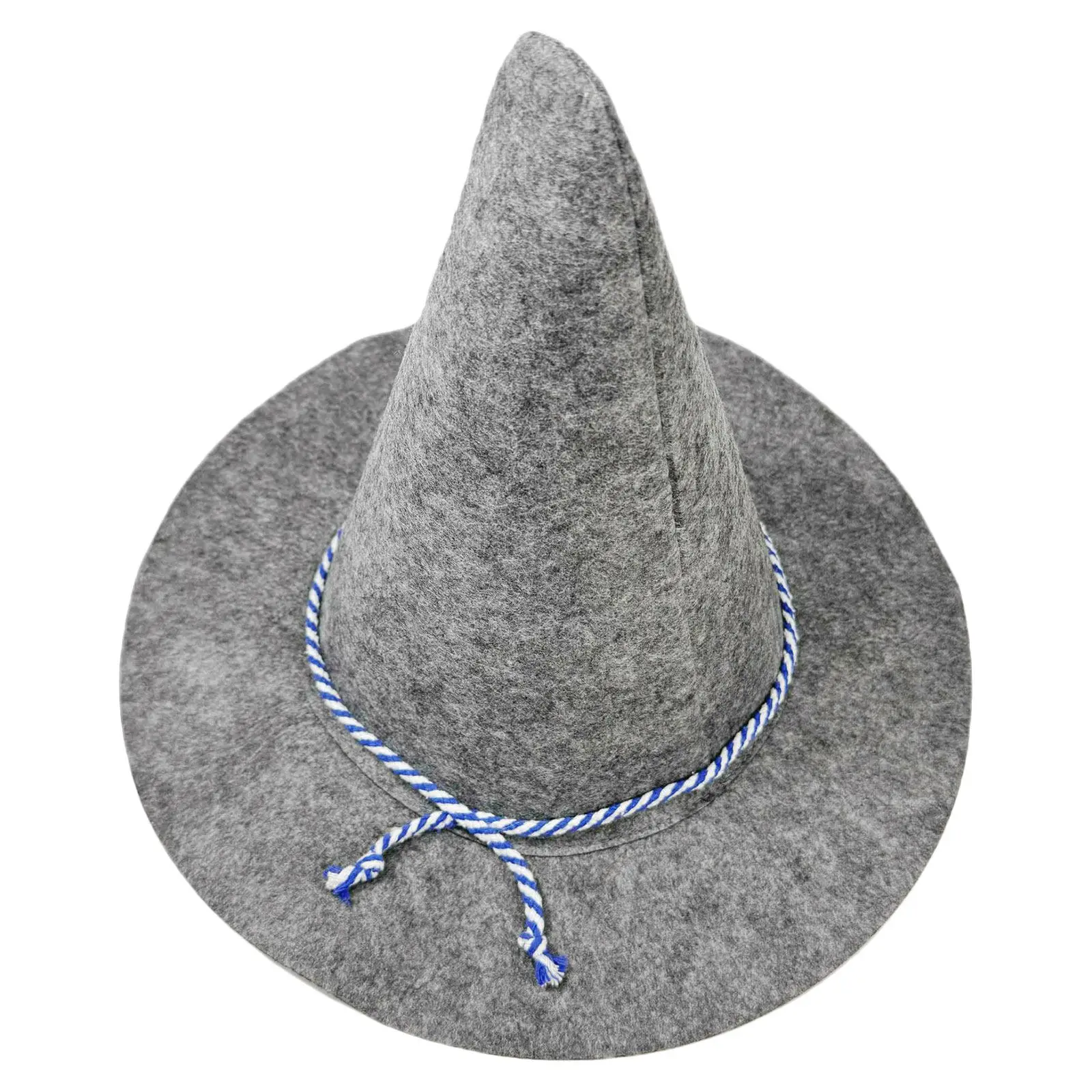 

Серая фетровая шляпа-оберег от вредителей для Хэллоуина, костюм волшебника, головной убор для косплея, аксессуары ведьмы/демона, шляпа-оберег от вредителей