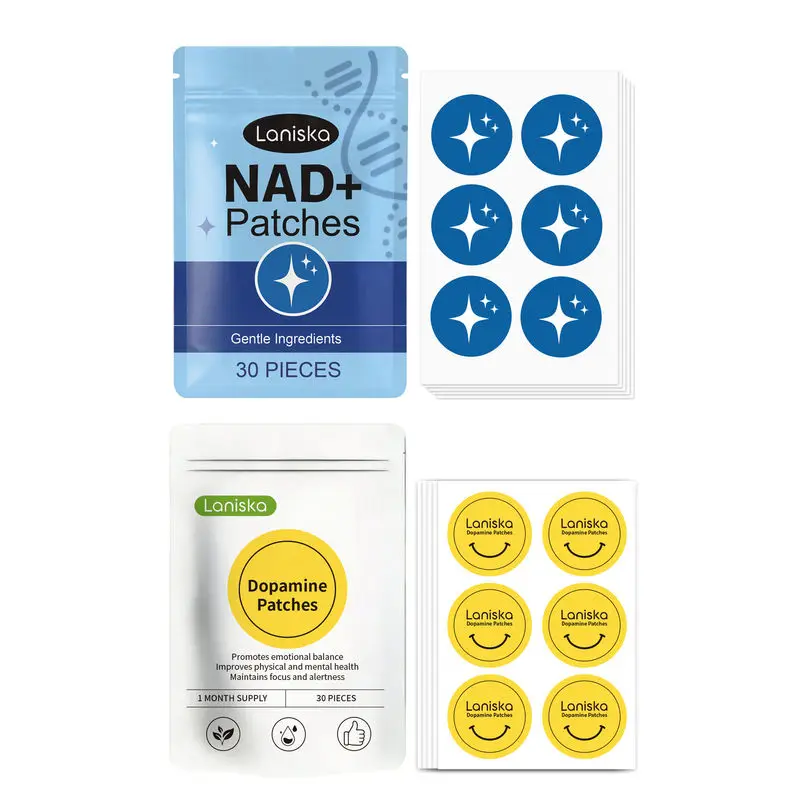 60-Piece Combo Pack: NAD+ & Dopamine Self-Adhesive Topical Patches