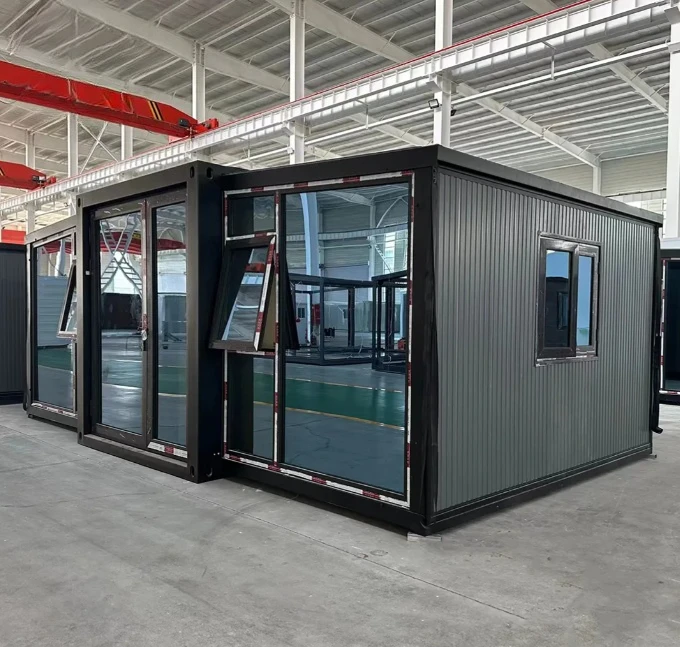 Contenedor doméstico pequeño prefabricado, casa de madera móvil Modular, casa prefabricada expandible para aplicaciones de villas de hoteles