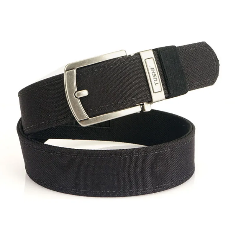 TUSHI Hard Tactical Belt Gun Belt EDC Metal Automatic Buckle IPSC Nylon Outdoor Sports Man Belt Mission Task Belt Girdle
