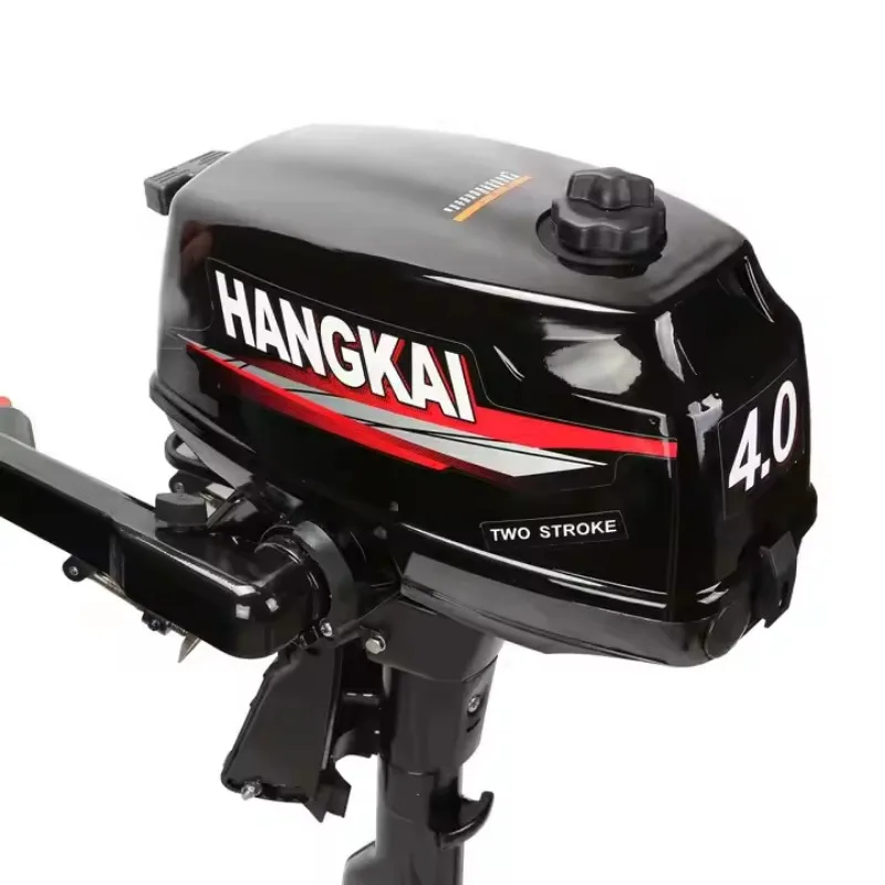 4hp 2 Stroke Outboard Boat Engine Fishing Small Motors CDI Ignition System Water Cooling System 74.6cc Gasoline Manual Start