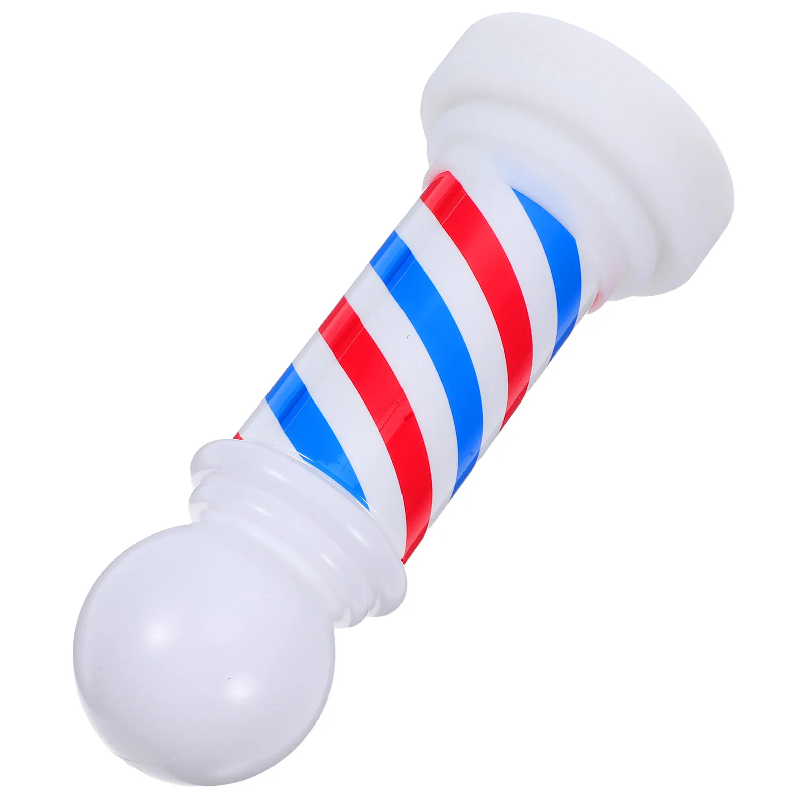 Barber Shop Pole Lamp Red White Luminous Hair Salon Decoration Light Reusable Open Sign