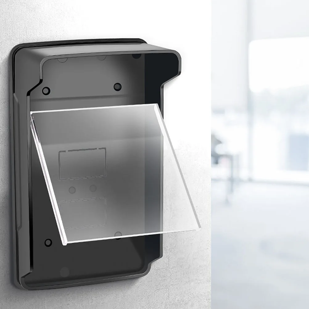 

Plastic Doorbell Cover Protector Waterproof Sunproof Outdoor Fingerprint Access Control Machine Guard Door Entry System Doorbell