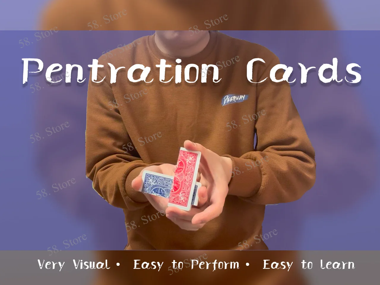 Penetration Cards By Ding Ding Magic tricks ( 58 Store Download )