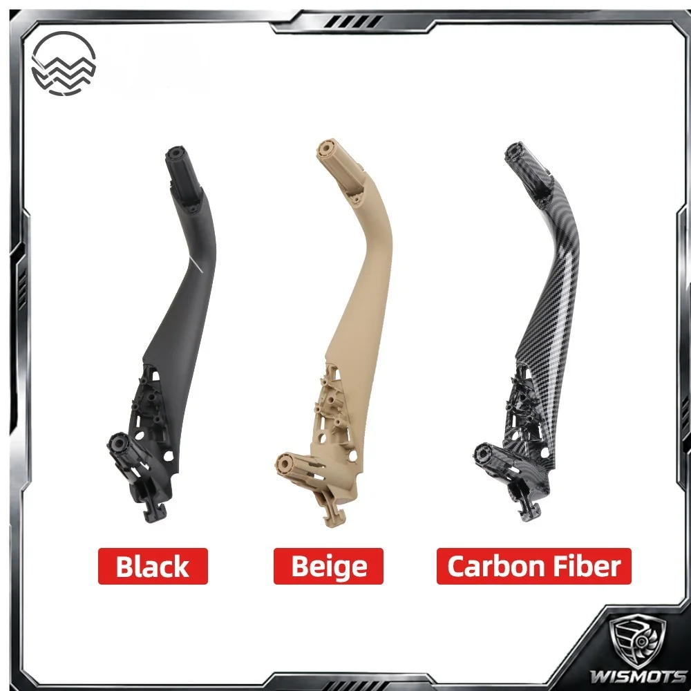 LHD RHD Left Right Carbon Fiber Interior Car Door Handle Inside Cover Trim For BMW 5 Series M5 G30 G31 F90 2017-2022 51417438523