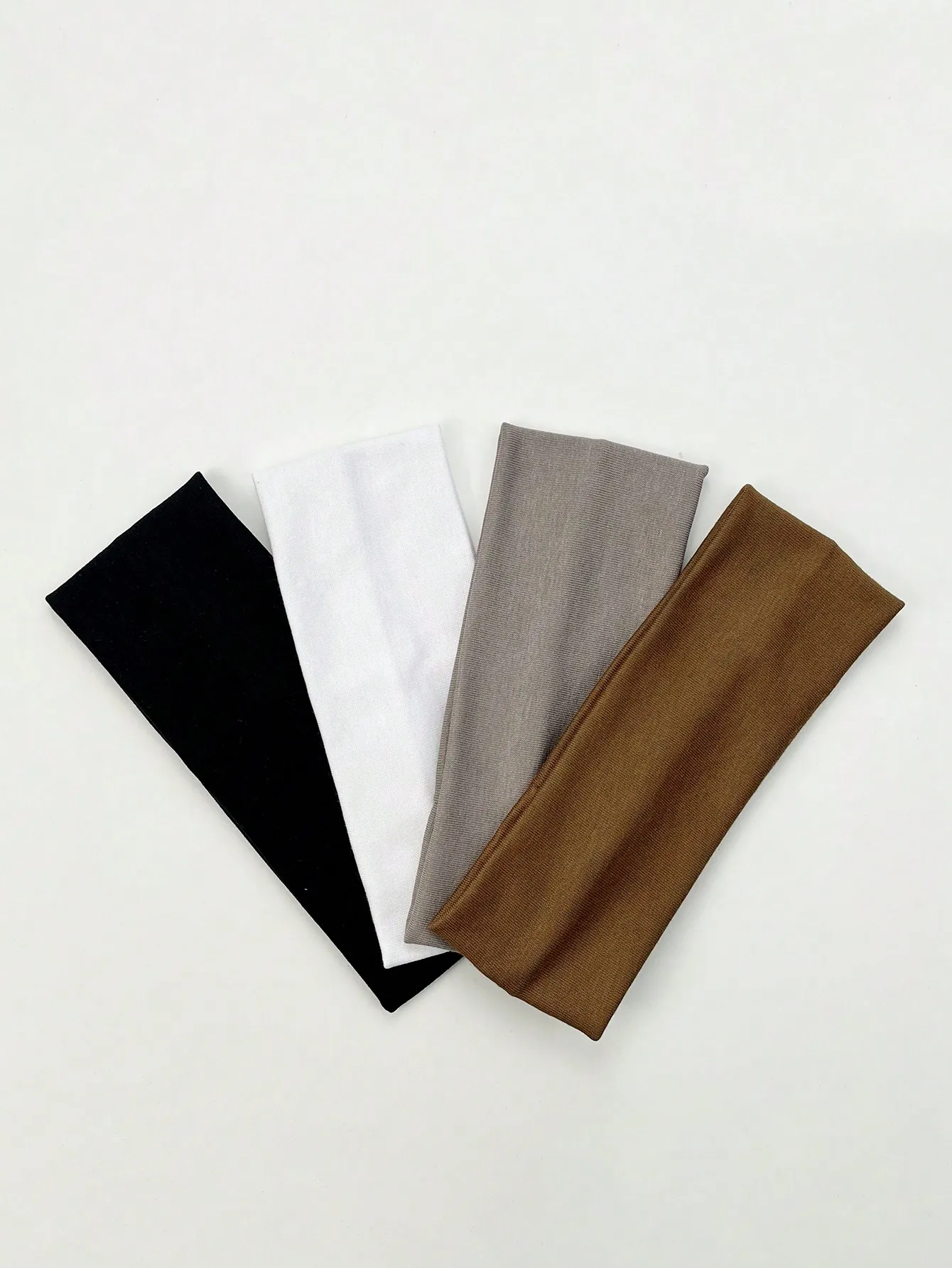 4pcs/set Women\'s simple casual sports headband, fashionable and versatile fitness yoga headband