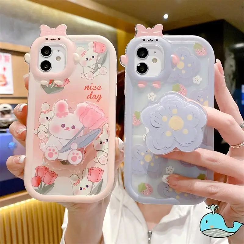 Flower Holder Case for Xiaomi Redmi 12 12C 10C A1 9C 10A 11A 9A K30 Note 12 4G 10 10s 11 11s 11T 9T 9 Pro Max Mi Poco M4 Pro 5G