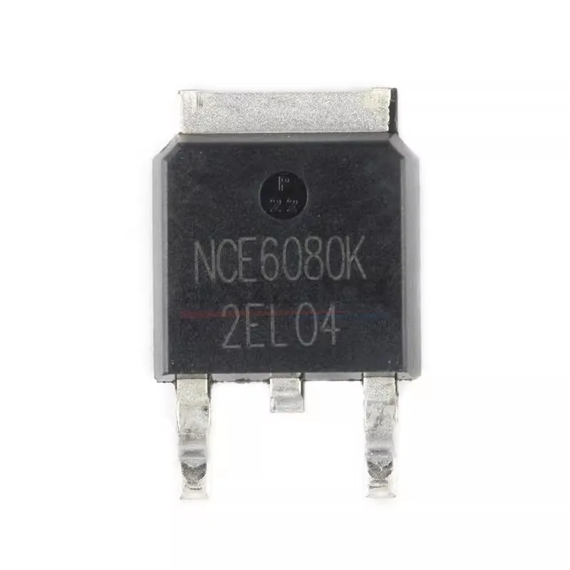 Transistor do MOSFET SMD do poder, modo do realce do N-canal, NCE6080K, NCE6080 TO-252-2, 60V, 80A, 110W, 10 PCes