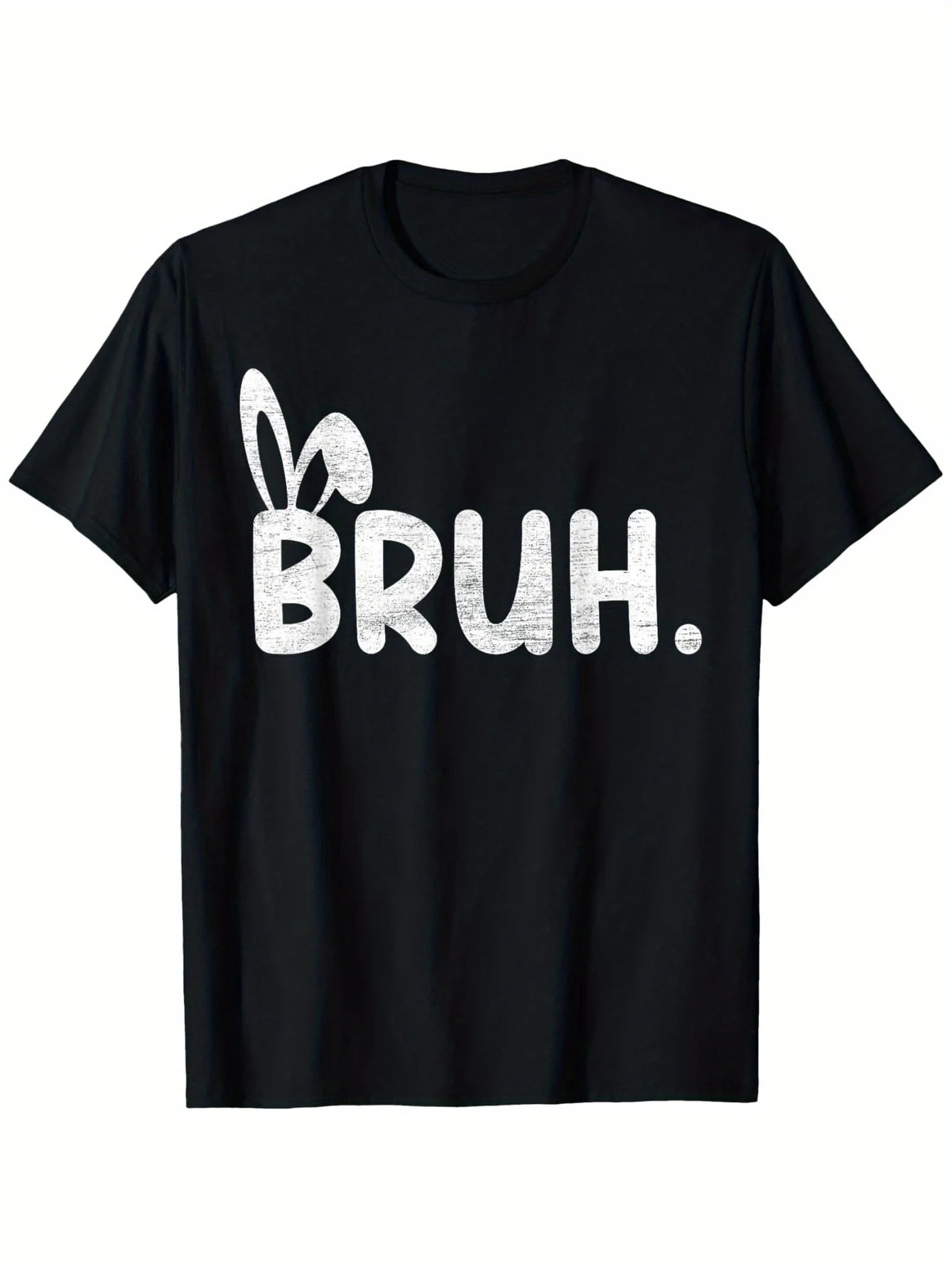 

Men's t-shirts Breathable Sportswear man Summer 100% cotton Bruh With Ears Printing Short sleeve tee jerseys Bsketball