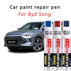 For BYD Song PLUS Paint Repair Pen Time Gray Original Car Paint Automotive Supplies Snow White BYD Song paint pen