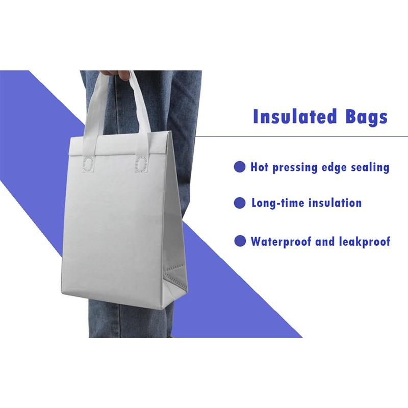 20pcs customized non-woven aluminum film insulation bag catering takeout family packaging insulation bag personal logo