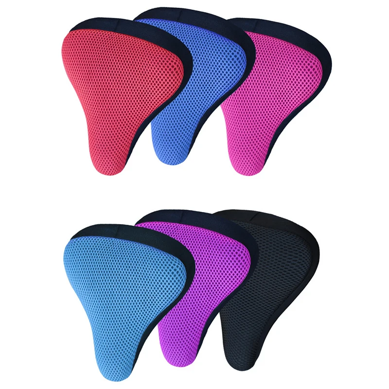 Funda para sillín de bicicleta 3D, fundas suaves para asiento de bicicleta, cojín de asiento de silicona para ciclismo, sillín transpirable, cómodo sillín de bicicleta