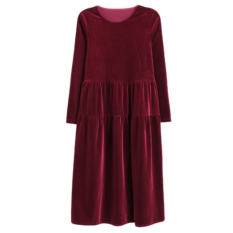Frankreich stil frauen elegante vintage velours party kleid Herbst Plissee gekräuselte samt kleider für frauen 2025, Vestidos de festa