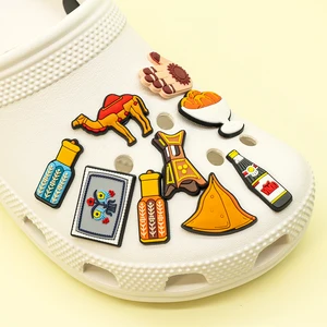 حذاء الشرق الأوسط Charms Style ، تلفزيون المملكة العربية السعودية ، أحذية النينجا للطعام والديكور ، مصباح علاء الدين ، اكسسوارات الصنادل ، 1 قطعة ، 18 قطعة أعلى 8 مبيعات لأحذية علاء الدين - رقم 6