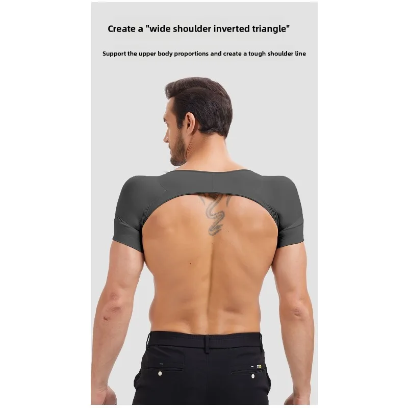 Penyangga Bahu Pria, Pembentuk Bahu Lebar Tanpa Jahitan, Pembentuk Tubuh, Kostum Cosplay, Korektor Postur, Bantalan Tak Terlihat