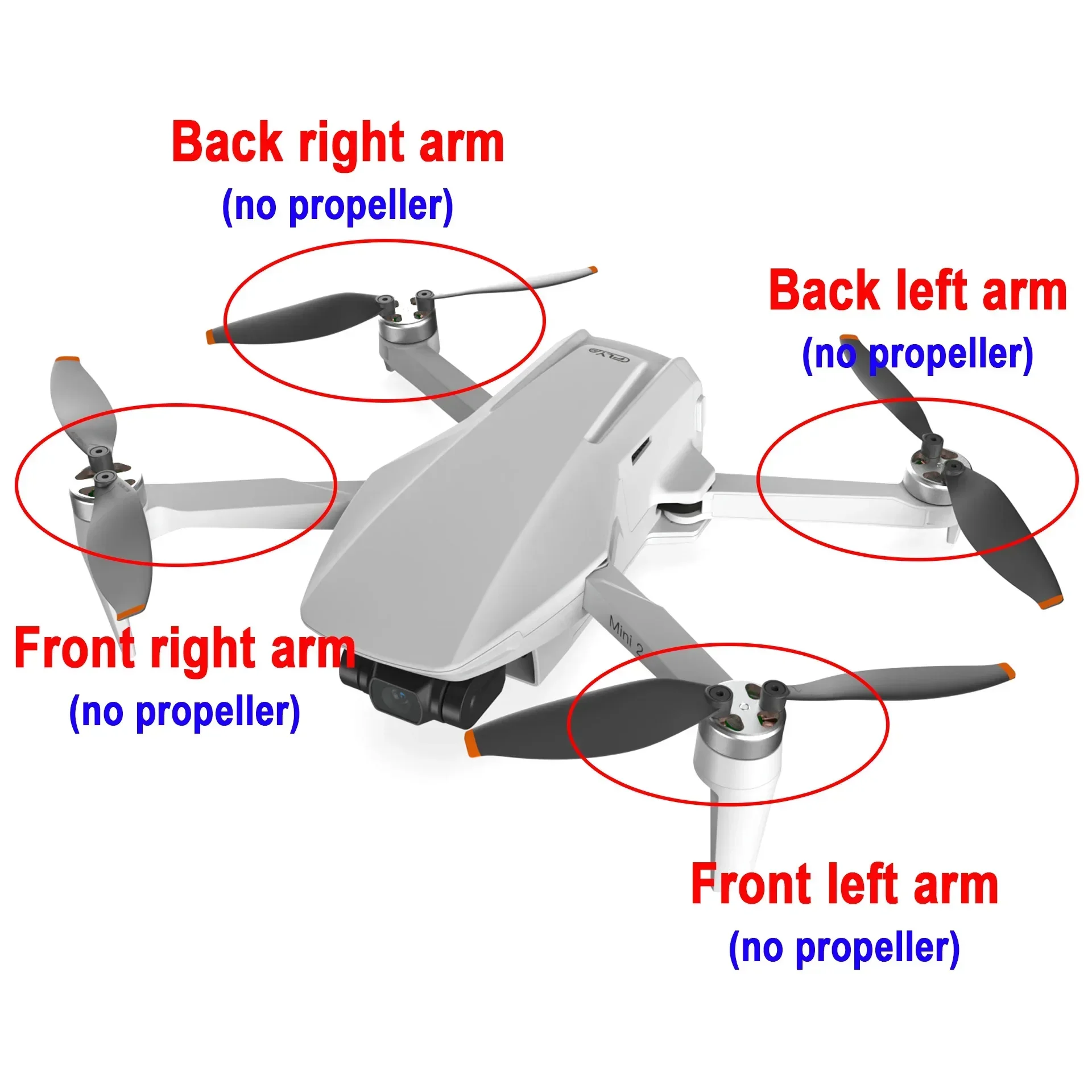 Oryginalna wiara Mini2 ramię przednia prawa ramię dla Cfly Faith Mini2 akcesoria do broni wymiana dronów części