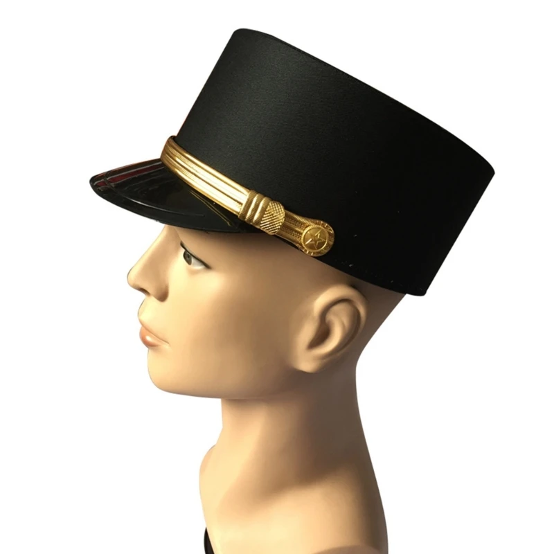 

Teen Hat for Performances Security Guard Hat for Role Play Soldier Show Hat Dropshipping