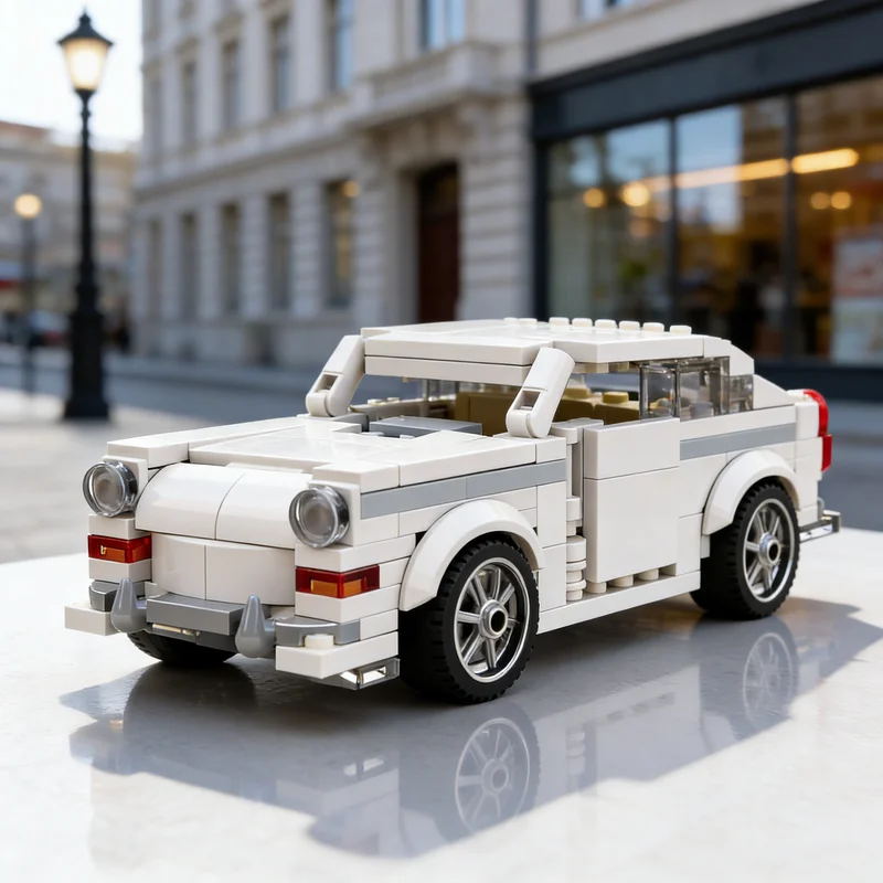 212pcs MOC City Champions Volkswagen Fastback Model Building Blocks Toys Architecture Christmas Gifts Education Idea DIY Brick