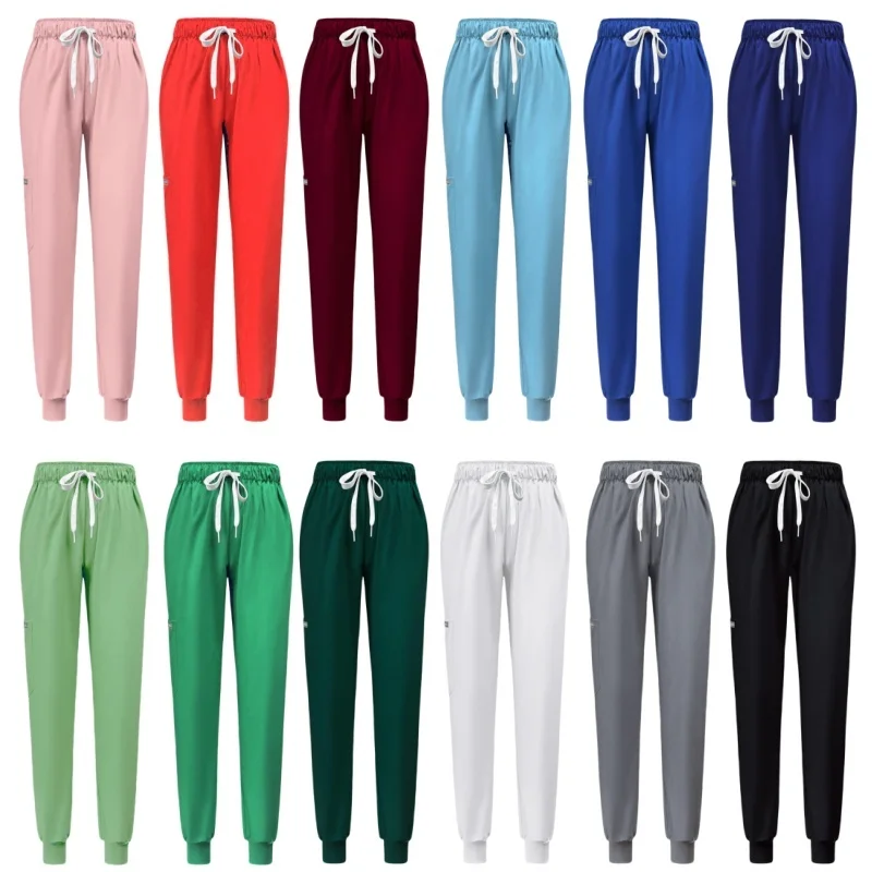 Only 1Pcs Unisex Nurse Uniform Hospital Doctor Workwear Oral Dental Surgery Uniforms Medical Scrub Joggers Scrubs Pants