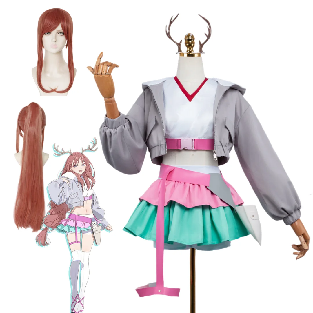 

Spacetime Princess Kaguya Ayatsugu Ashika Cosplay Costumes Wig Full Set