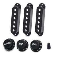 Protect Your Pickups with ST Electric Guitar Pickup Covers 48/50/52MM 1 Volume 2 Tone Knob SSS Secure Shielding