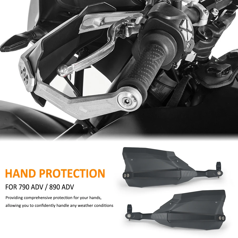 For 790ADV 890ADV 790 890 ADV Adventure Motorcycle Hand Guard Wind Deflector Handlebar Handguard Protector Brush Bar Kit