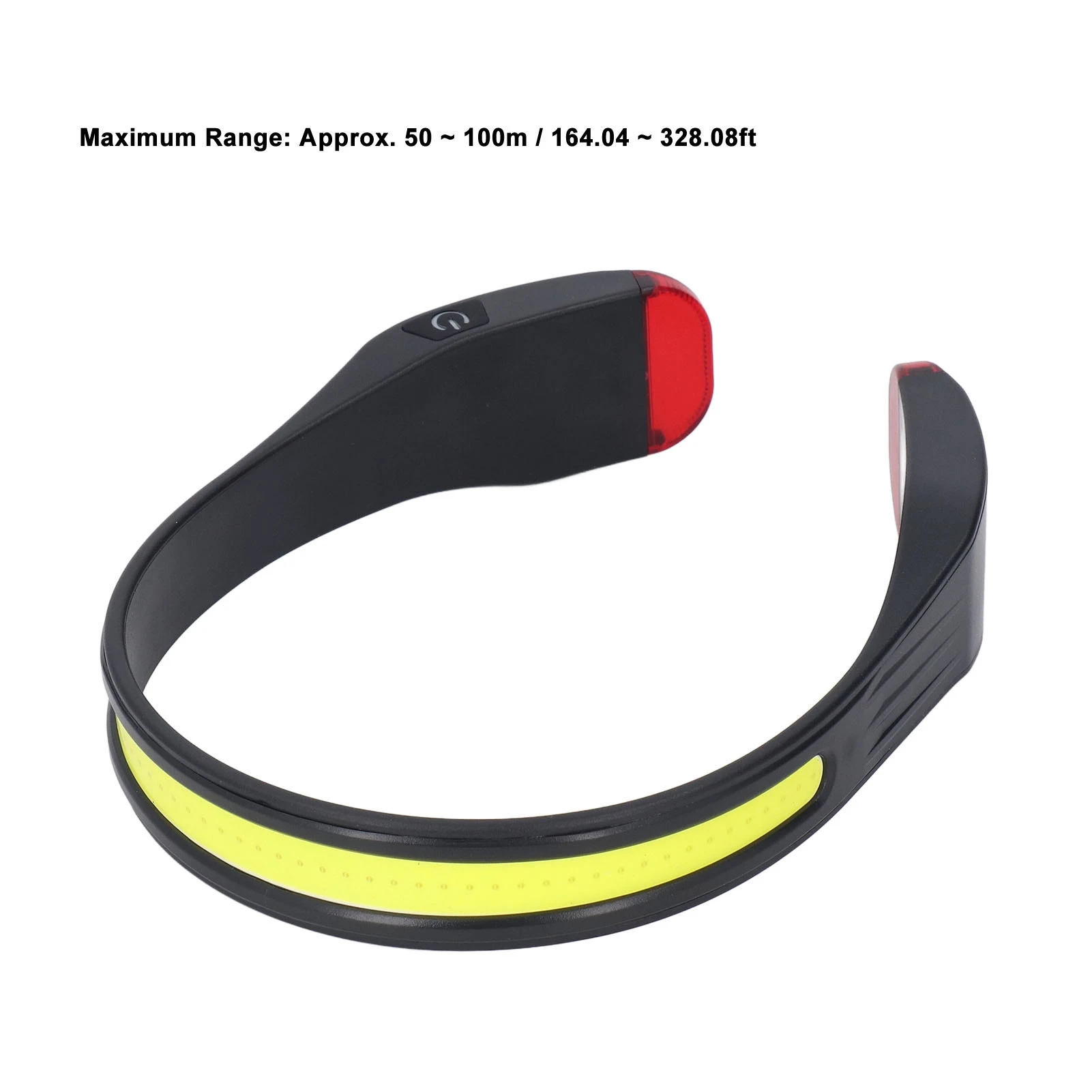 LED Headlamp COB 260° Wide Angle 350lm Output Wearable Weaning Light 3 Modes for Hiking