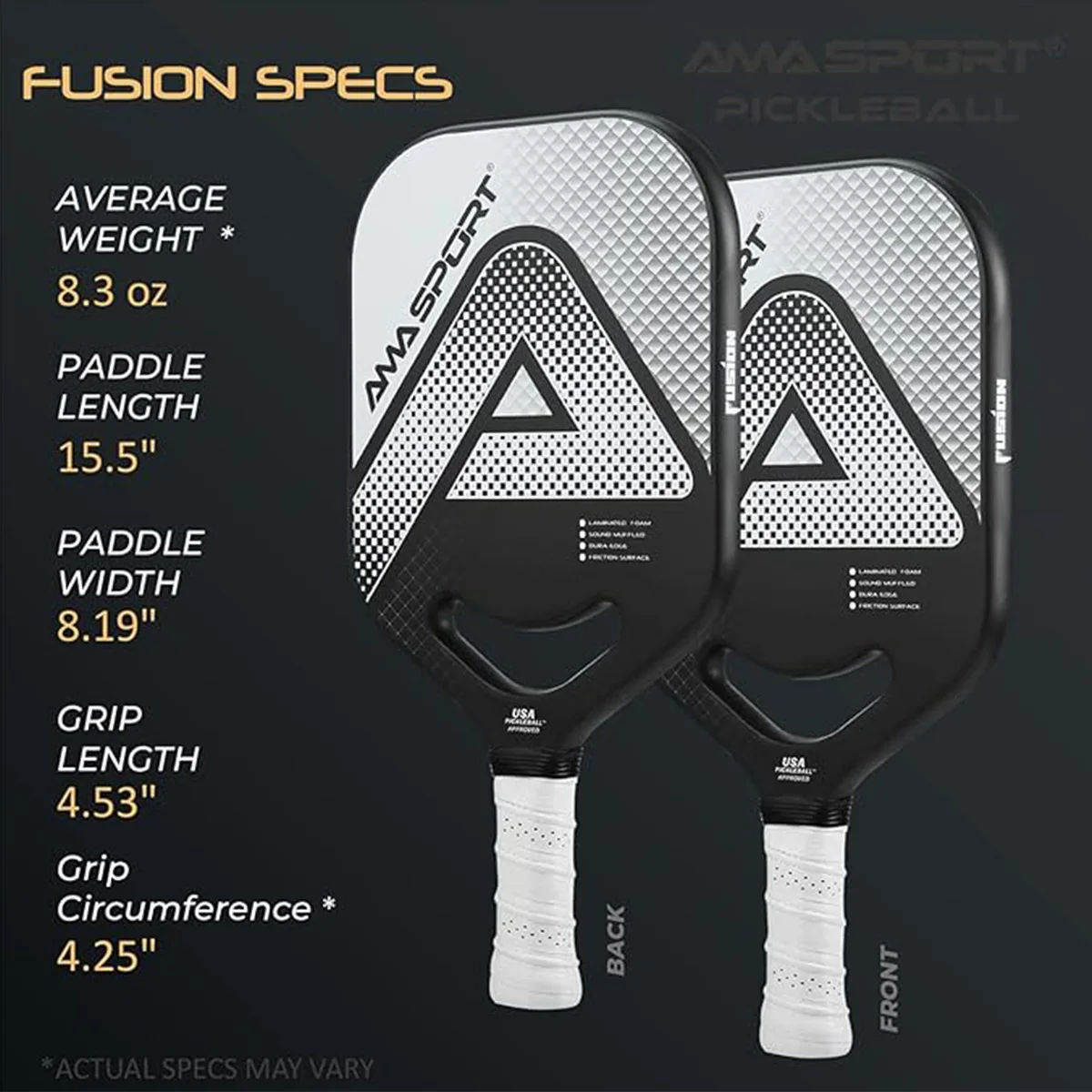 AMASPORT Pickleball Paddles Popular Carbon Fiber Surface Polymer Honeycomb Core Pala De Padel for Outdoor Sport Training