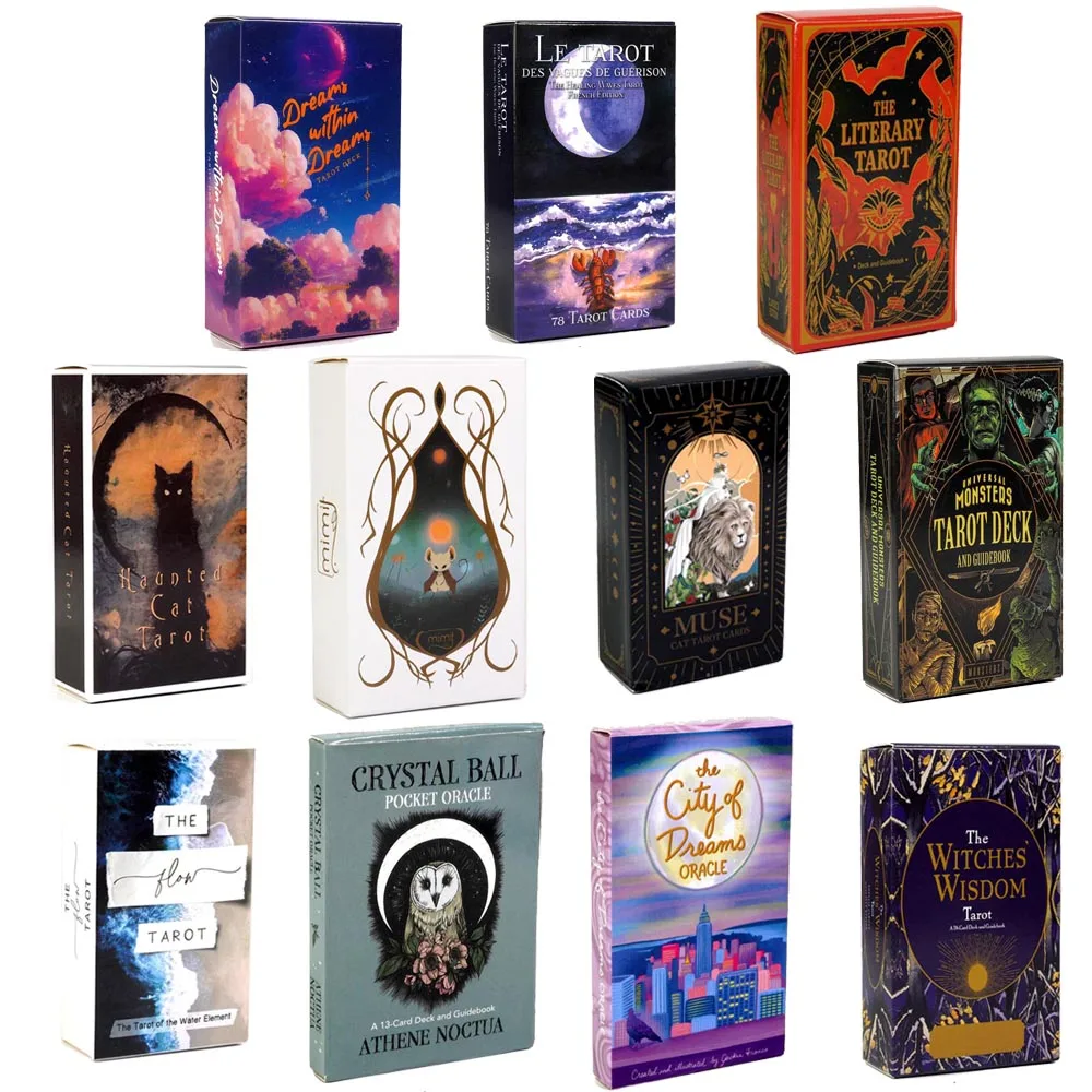 The flow Oracle card Tarot All English PDF Guide BOO Mysterious Forest Message Divination Rune Board Game