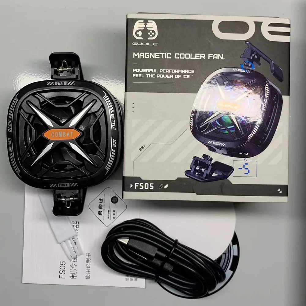 15 واط تبريد قوي FS05 أشباه الموصلات الهاتف المحمول المبرد برودة مروحة 10 واط شاشة ديجيتال المغناطيسي الخلفي المشبك #4