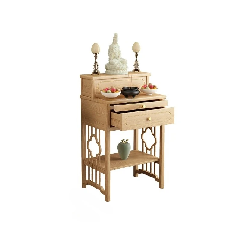 

Chinese Style Solid Wood Prayer Altar Table Table Altar Buddha Cabinet Incense Burner Table Avalokitesvara Buddha furniture