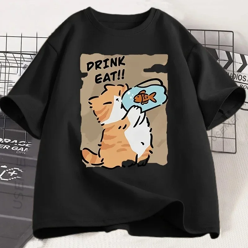 Camiseta de talla grande para hombre y mujer, Top de manga corta con patrón, ocio suelto, suave, cómoda y transpirable, deportes al aire libre