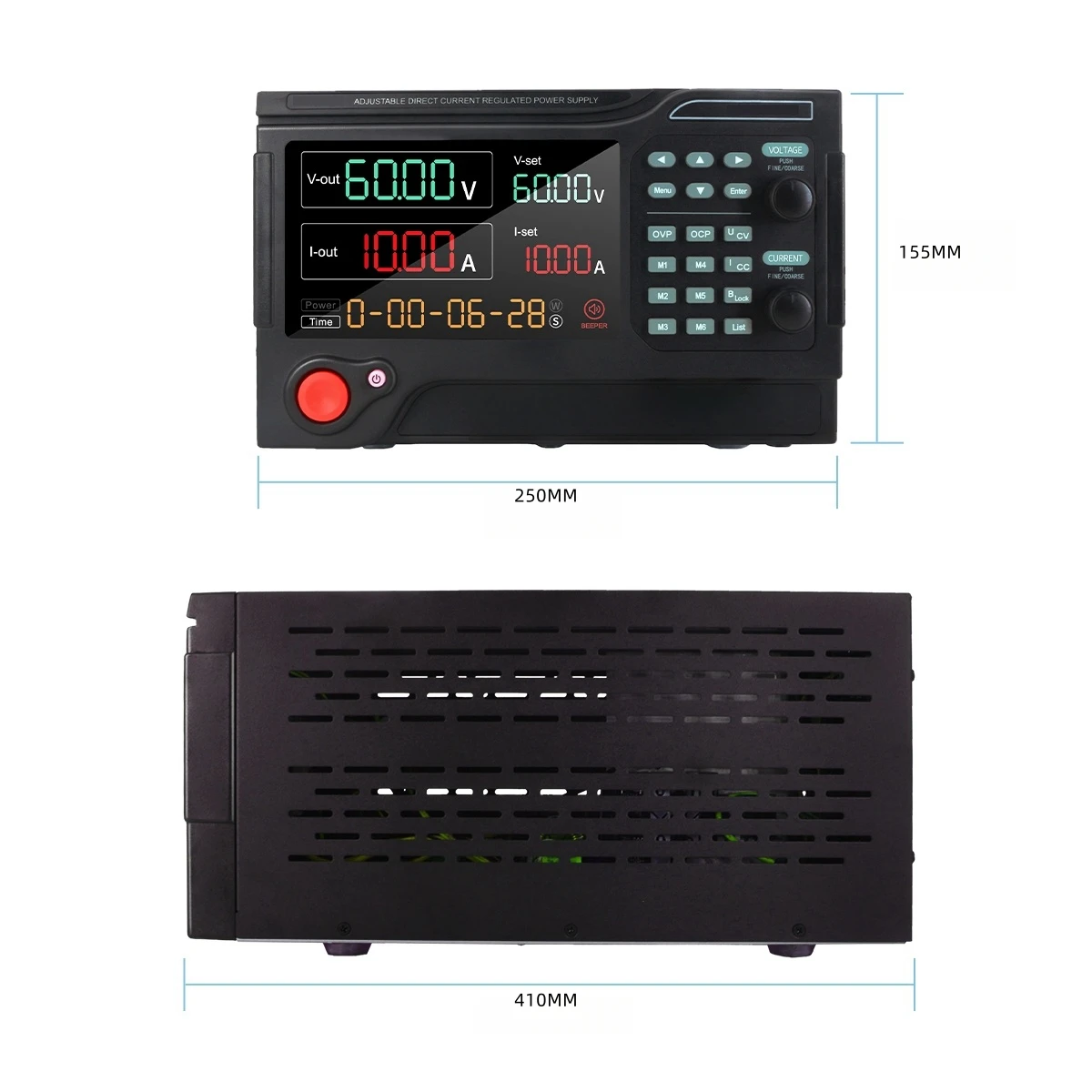 Imagem -03 - Fonte de Alimentação de Laboratório dc 30v 50v 60v 100v 120v 150v 220v 300v 500v 600v 800v 3a 5a 6a 10a 20a 30a 50a 60a 80a 100a 150a 200a