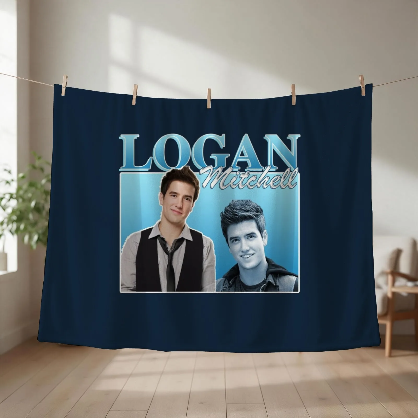 Logan Mitchell Throw Blanket decorative Quilt Baby Tourist Blankets
