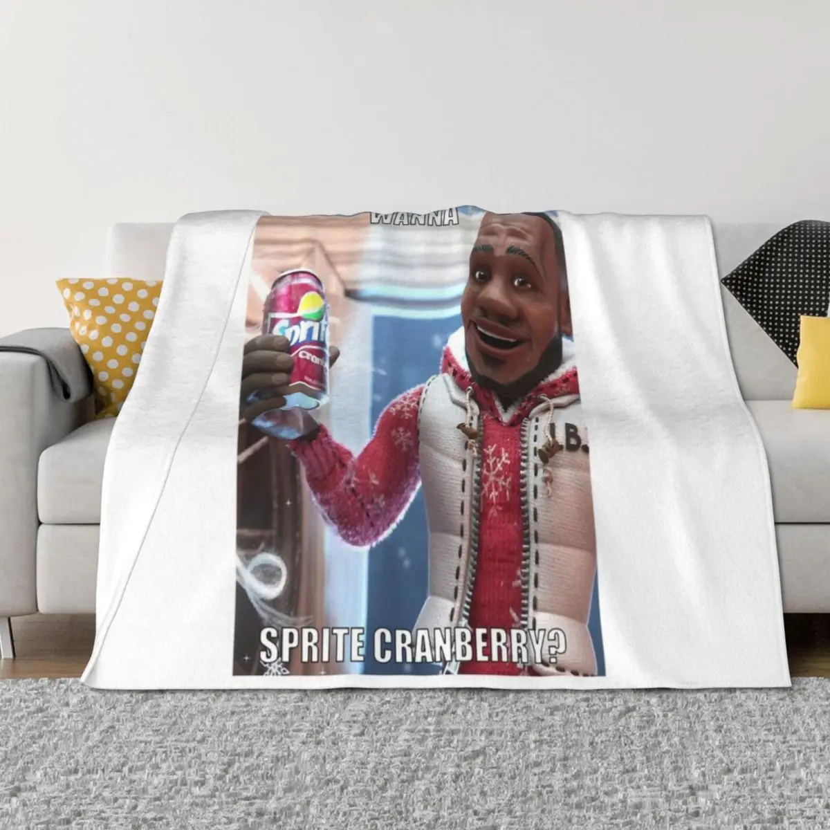 

Sprite Cranberry - Wanna Sprite Cranberry Throw Blanket Plaid on the sofa Comforter heavy to sleep blankets ands Blankets
